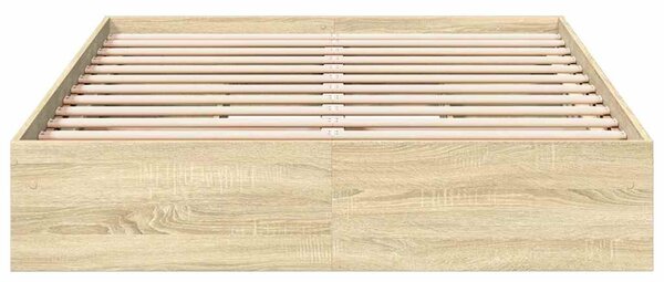 Rám postele se zásuvkami dub sonoma 140x190 cm kompozitní dřevo 3280687