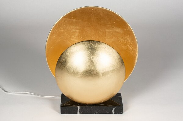 Stolní lampa Moormann Gold and Black Marmor (LMD)