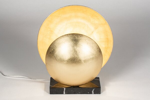 Stolní lampa Moormann Gold and Black Marmor (LMD)