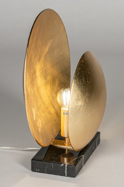 Stolní lampa Moormann Gold and Black Marmor (LMD)