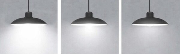 Izoxis Solární závěsné LED lampy s dálkovým ovládáním, IP44, 2200mAh černá