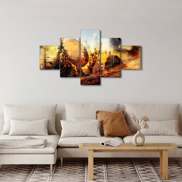 Obraz - Šamanský motiv (125x70 cm)