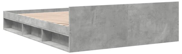 Rám postele se zásuvkami betonově šedý 120 x 200 cm kompozit 3280758