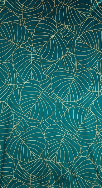 ZATEMŇOVACÍ ZÁVĚS NA KROUŽCÍCH LIMITED COLLECTION LILI2 140X250 CM TYRKYSOVÁ