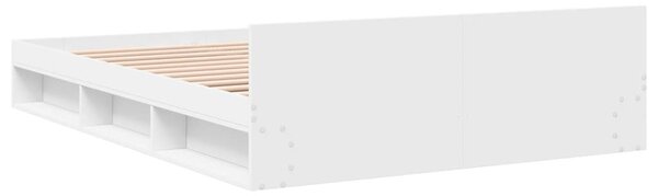 Rám postele se zásuvkami bílý 120 x 200 cm kompozitní dřevo 3280755