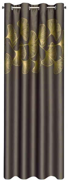 ZATEMŇOVACÍ ZÁVĚS NA KROUŽCÍCH HARMONY 140X250 CM HNĚDÁ