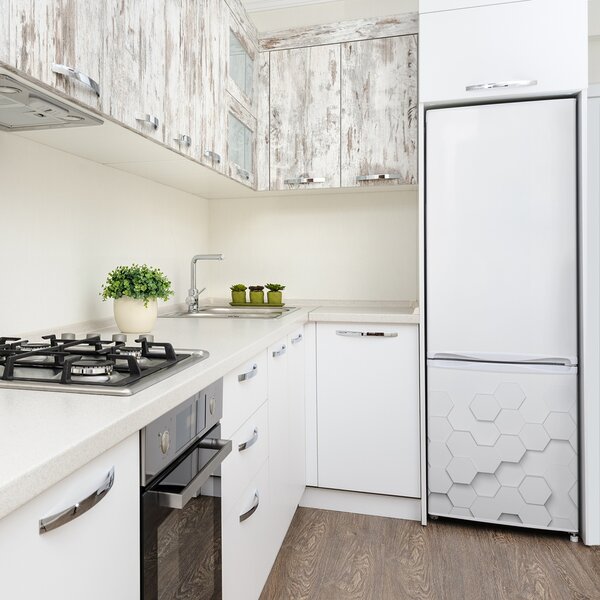 Nálepka fototapeta lednička Šestiúhelníky pozadí FridgeStick-70x190-f-150913101