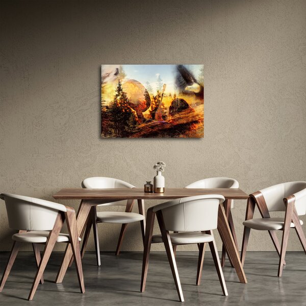 Obraz - Šamanský motiv (70x50 cm)