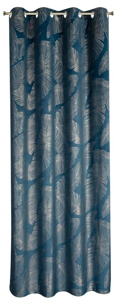 ZATEMŇOVACÍ ZÁVĚS NA KROUŽCÍCH LIMITED COLLECTION MUSA2 140X250 CM TMAVĚMODRÁ