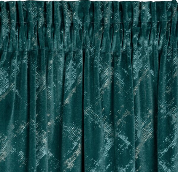 ZATEMŇOVACÍ ZÁVĚS NA PÁSCE ADRIA 140X270 CM TYRKYSOVÁ