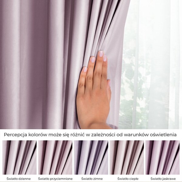 Světle růžový sametový dimout závěs 140x245 cm Eyelets – Restilo