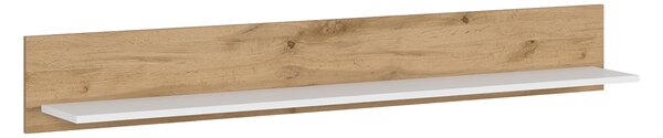 Polička 150 cm Vilgi 150 (bílá + dub wotan)