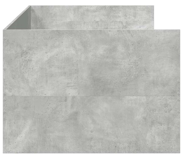 Válenda se zásuvkami bez matrace betonově šedá 90 x 190 cm 3280828