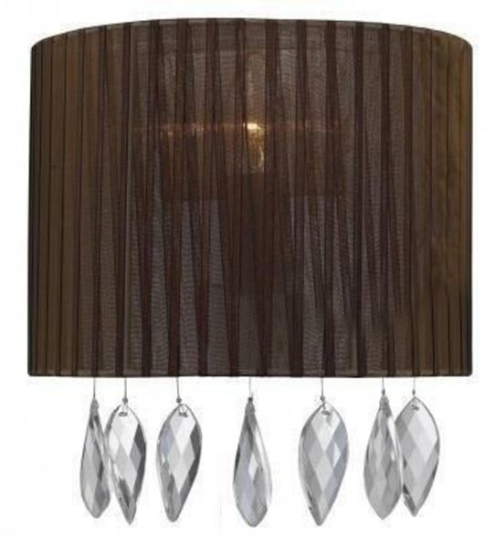 Nástěnné svítidlo AZzardo Sidney wall brown AZ0915 E14 1x40W IP20 22cm hnědé