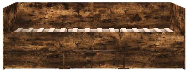 Válenda se zásuvkami bez matrace kouřový dub 75 x 190 cm 3280836