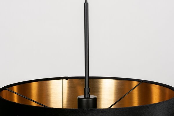 Závěsné svítidlo nad jídelní stůl černé Riteliotte Black and Gold Uno (LMD)