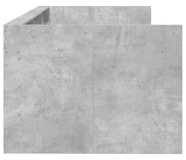 Válenda se zásuvkami bez matrace betonově šedá 100 x 200 cm 3280842
