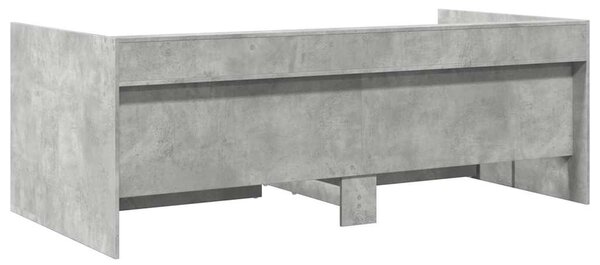 Válenda se zásuvkami bez matrace betonově šedá 100 x 200 cm 3280842
