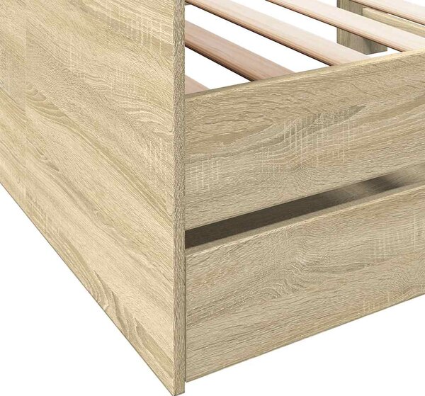 Válenda se zásuvkami bez matrace dub sonoma 90 x 190 cm 3280855
