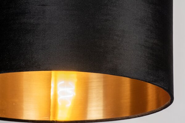Závěsné svítidlo nad jídelní stůl černé Riteliotte Black and Gold Uno (LMD)