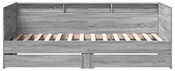 Válenda se zásuvkami bez matrace šedá sonoma 75 x 190 cm 3280865