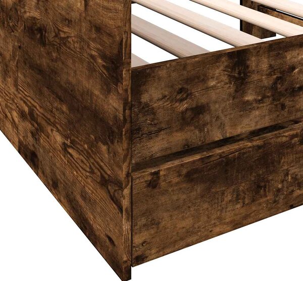 Válenda se zásuvkami bez matrace kouřový dub 75 x 190 cm 3280864