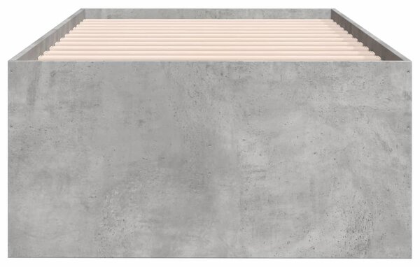 Válenda se zásuvkami bez matrace betonově šedá 75 x 190 cm 3280891