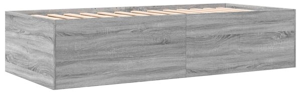 Válenda se zásuvkami bez matrace šedá sonoma 75 x 190 cm 3280893