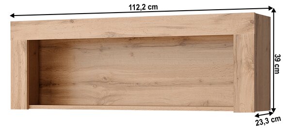 Závěsný regál 110 cm Mateo 110 (dub wotan)