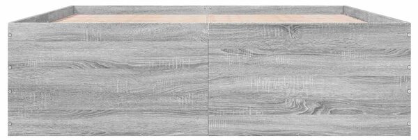 Rám postele šedý sonoma 150 x 200 cm kompozitní dřevo 3280921
