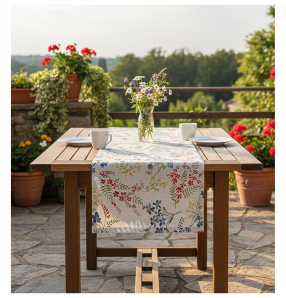 Běhoun na stůl Luční květiny summer Barva Vícebarevná Rozměry 40x100 cm