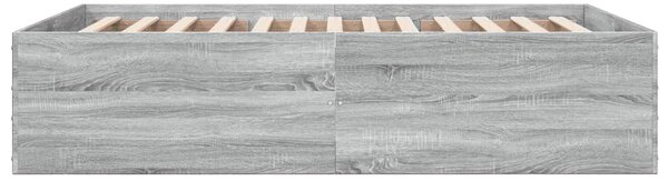 Rám postele šedý sonoma 140 x 200 cm kompozitní dřevo 3280928