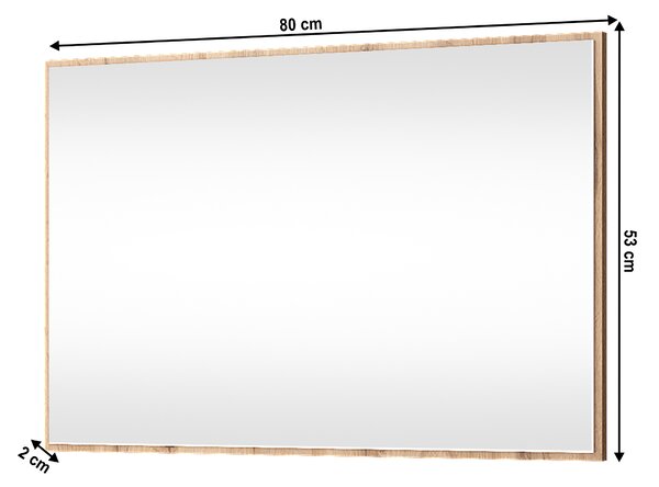 Zrcadlo 80 cm Mateo 80 (dub wotan)