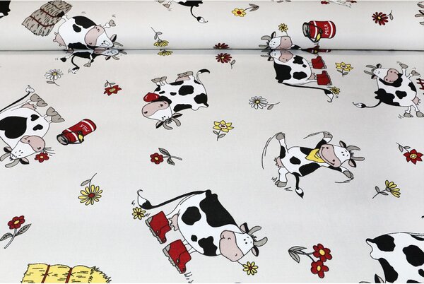 Běhoun na stůl Veselé kravičky Barva Vícebarevná Rozměry 40x100 cm