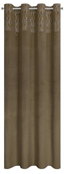 ZATEMŇOVACÍ ZÁVĚS NA KROUŽCÍCH LIZA 140X250 CM BÉŽOVÁ