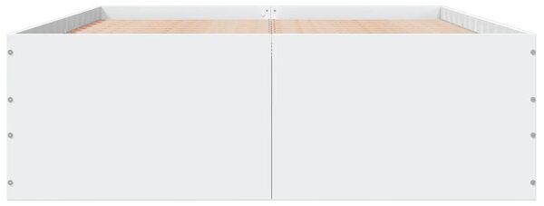 Rám postele bílý 120 x 190 cm kompozitní dřevo 3280951