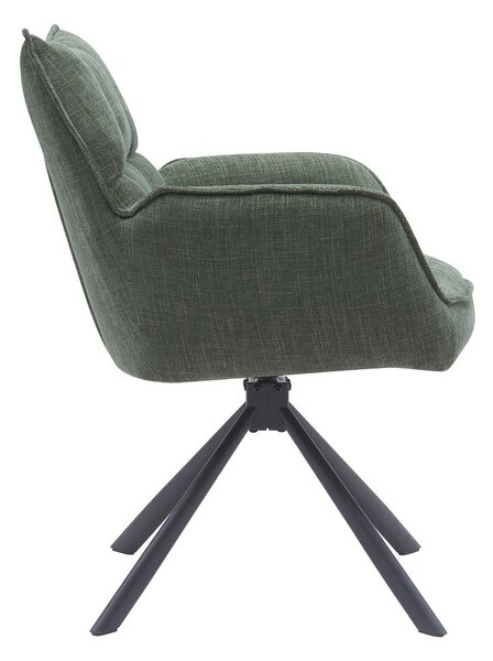 Zelená čalouněná jídelní křesla v sadě 2 ks Marilla – Unique Furniture