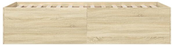 Rám postele dub sonoma 75 x 190 cm kompozitní dřevo 3280981