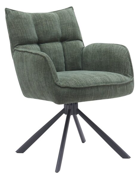 Zelená čalouněná jídelní křesla v sadě 2 ks Marilla – Unique Furniture