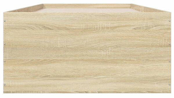 Rám postele dub sonoma 75 x 190 cm kompozitní dřevo 3280981