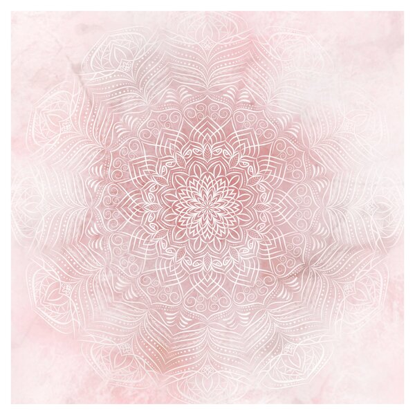 Obraz - Růžová mandala (30x30 cm)