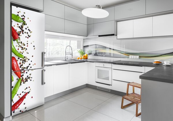 Nálepka na ledničku fototapeta Chilli papričky FridgeStick-70x190-f-166768878