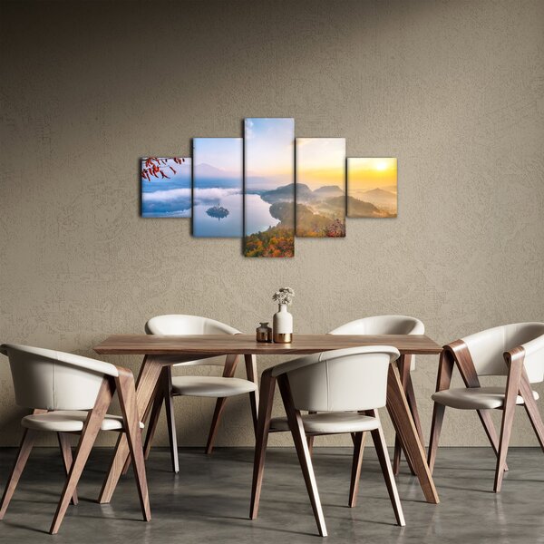 Obraz - Bledské jezero (125x70 cm)