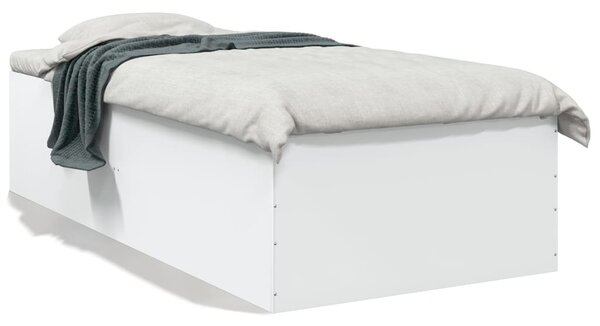 Rám postele bílý 75 x 190 cm kompozitní dřevo 3280979