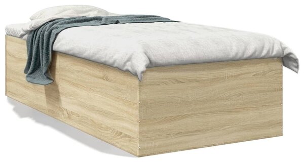 Rám postele dub sonoma 75 x 190 cm kompozitní dřevo 3280981