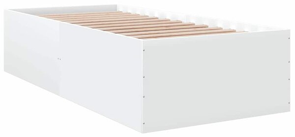 Rám postele bílý 90 x 190 cm kompozitní dřevo 3280972