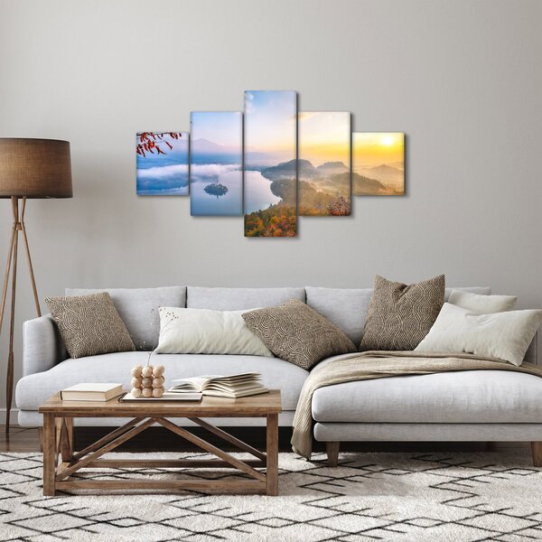 Obraz - Bledské jezero (125x70 cm)