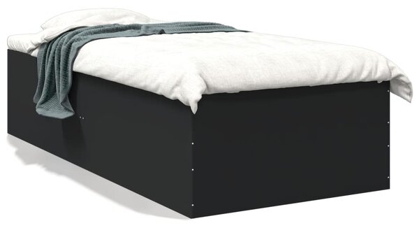 Rám postele černý 75 x 190 cm kompozitní dřevo 3280980