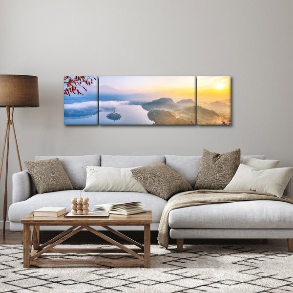 Obraz - Bledské jezero (170x50 cm)
