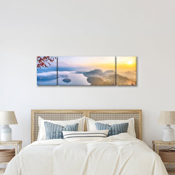 Obraz - Bledské jezero (170x50 cm)